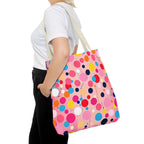 Dots and Drips over Pink Design - Tote Bag