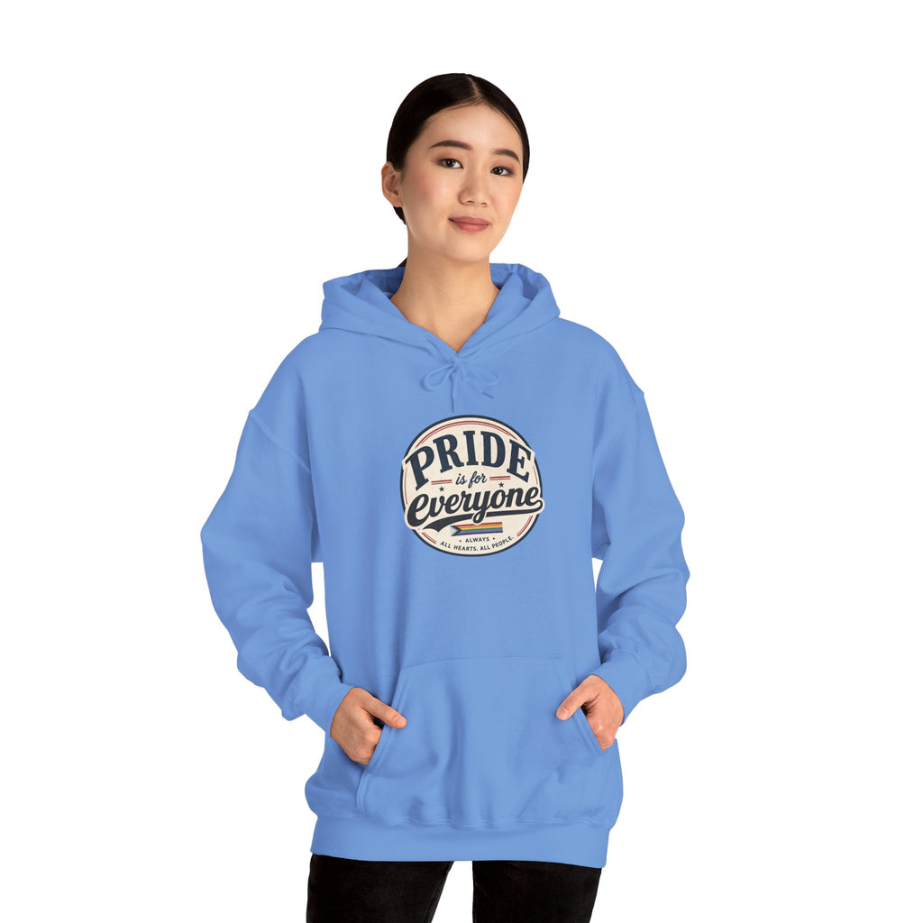 Pride Is For Everyone Pullover Hoodie — Vintage Graphic Inclusivity Sweatshirt