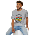 This Is What Not Giving a Shit What You Think Looks Like Sunglasses Pride Tee
