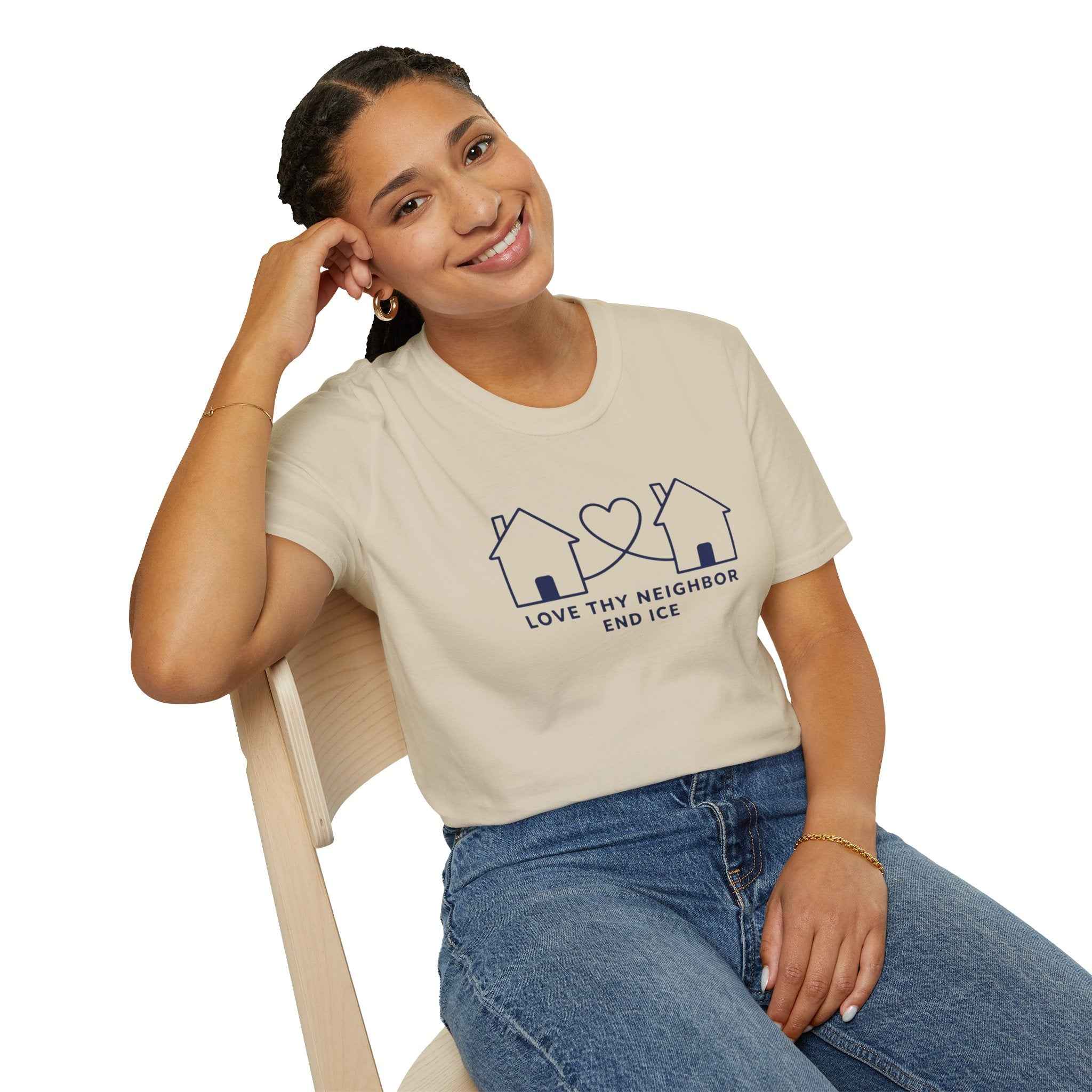 T-Shirt — "Love Thy Neighbor END ICE
