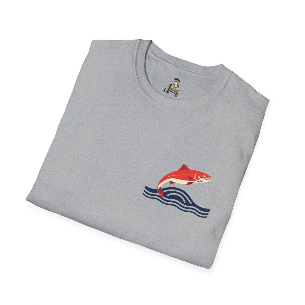 Jumping Salmon Native Pride Softstyle Unisex T-shirt