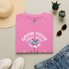 Grow Your Own Way Trans Pride Unisex T-Shirt - Floral Design for Garden Lovers