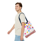 Falling Hearts Tote Bag