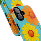 Floral Tough Phone Case for iPhone — Bright Daisy Garden Protective Cover