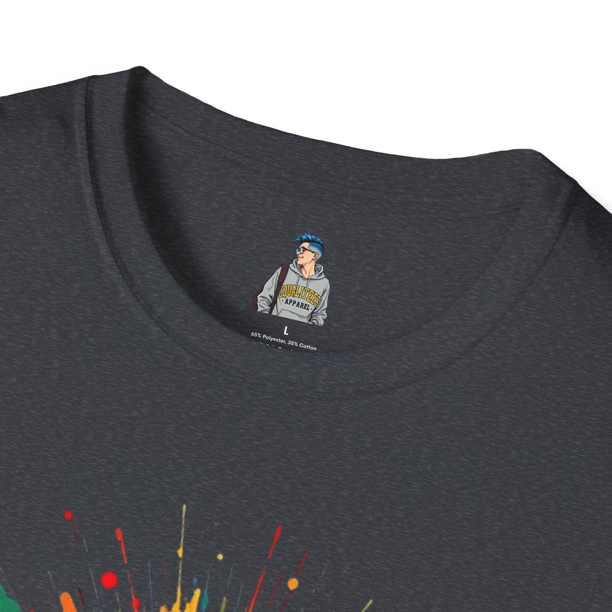 We All Belong Unisex Softstyle T-Shirt - Colorful Pride Tee