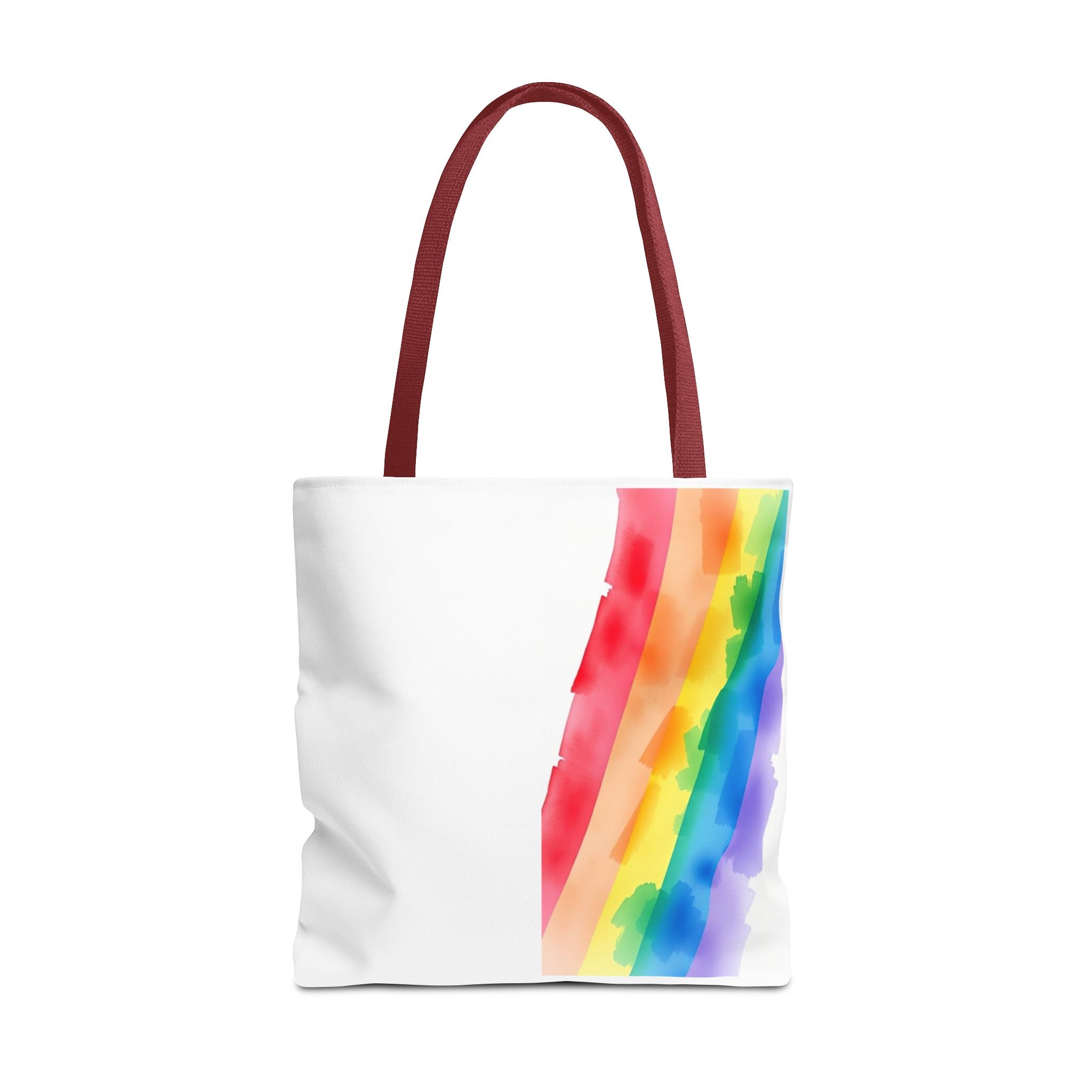 Rainbow Watercolor on Canvas Design - Tote Bag