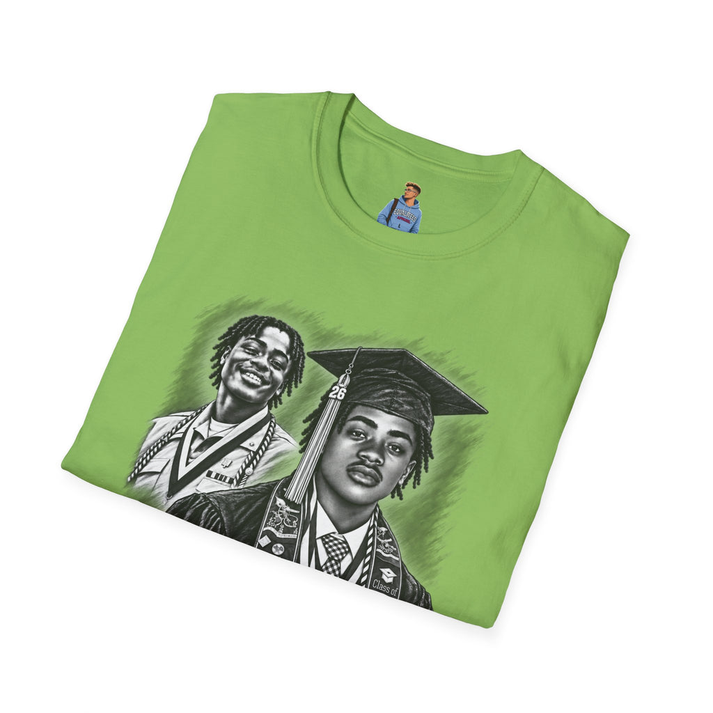 Double Portrait Front - In Memory of Pierre Damas Bel T-Shirt