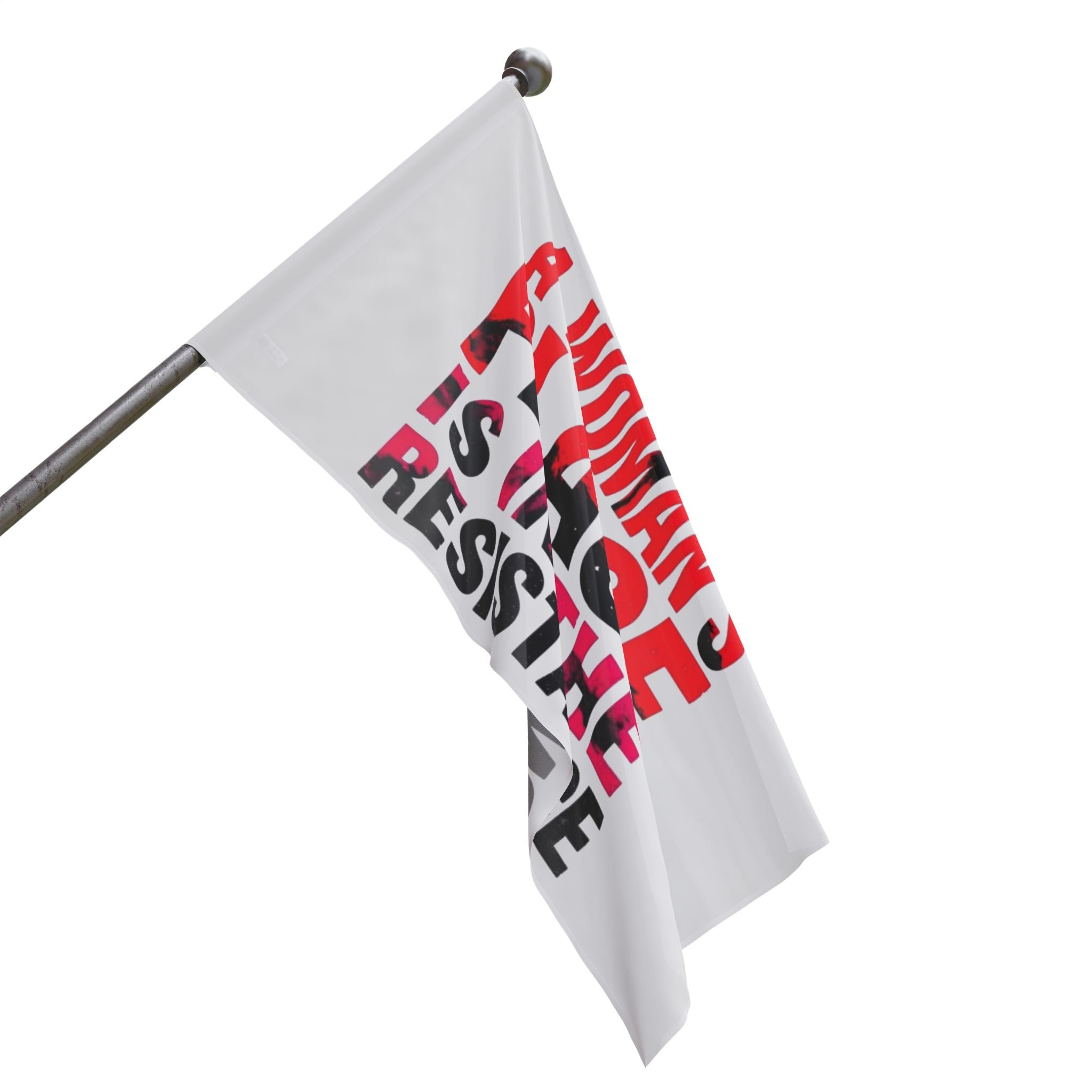 A Womans Place is in the Resistance - Protest Flag