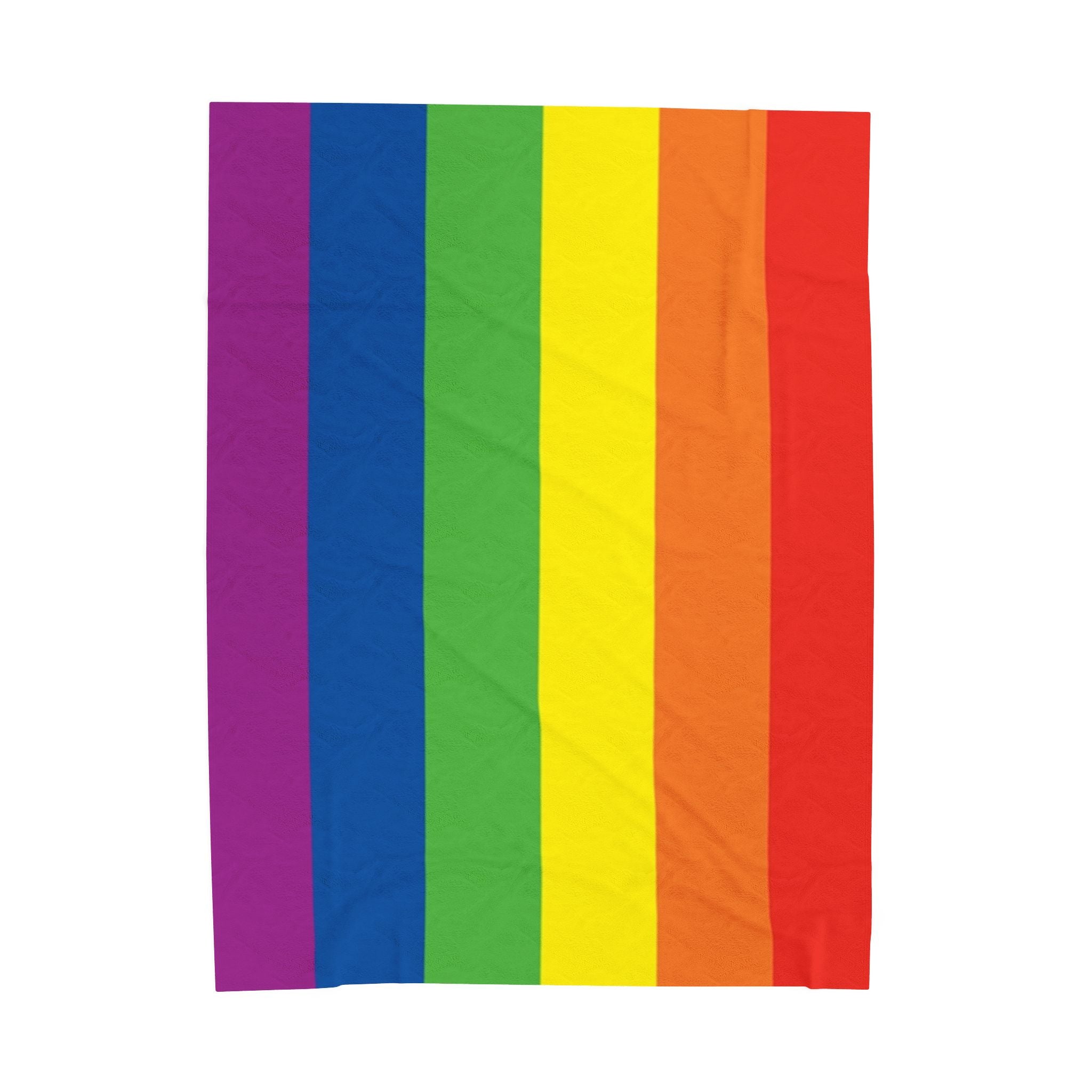 Rainbow Pride Flag Velveteen Plush Blanket