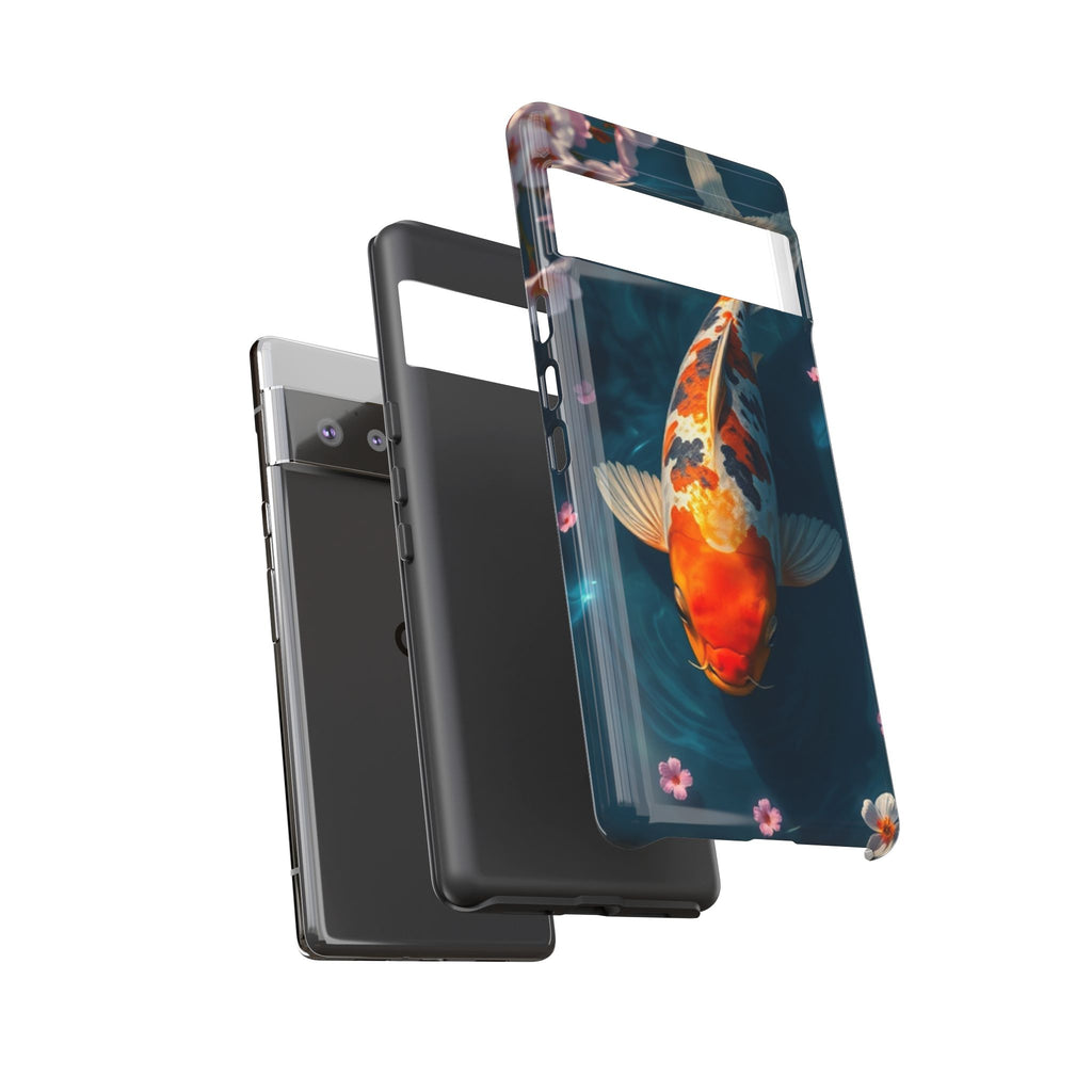 Peaceful Koi Cherry Blossom Tough Cases For Android & iPhone