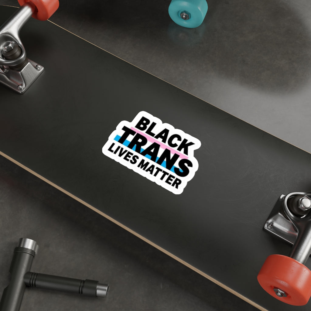 Die-Cut Stickers - BLACK TRANS LIVES MATTER
