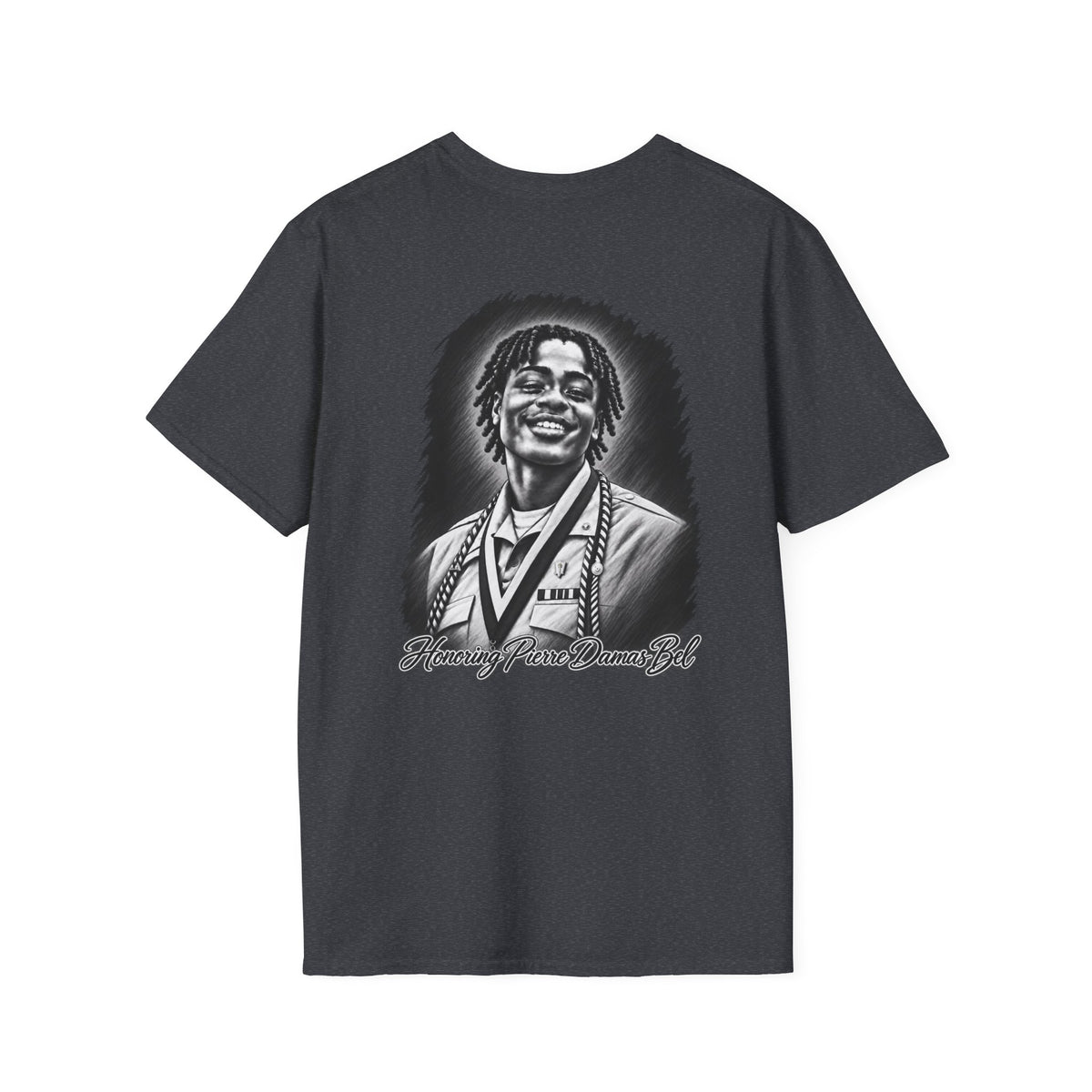 Portrait Front and Back - In Memory of Pierre Damas Bel T-Shirt