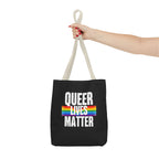 Queer Lives Matter Tote Bag
