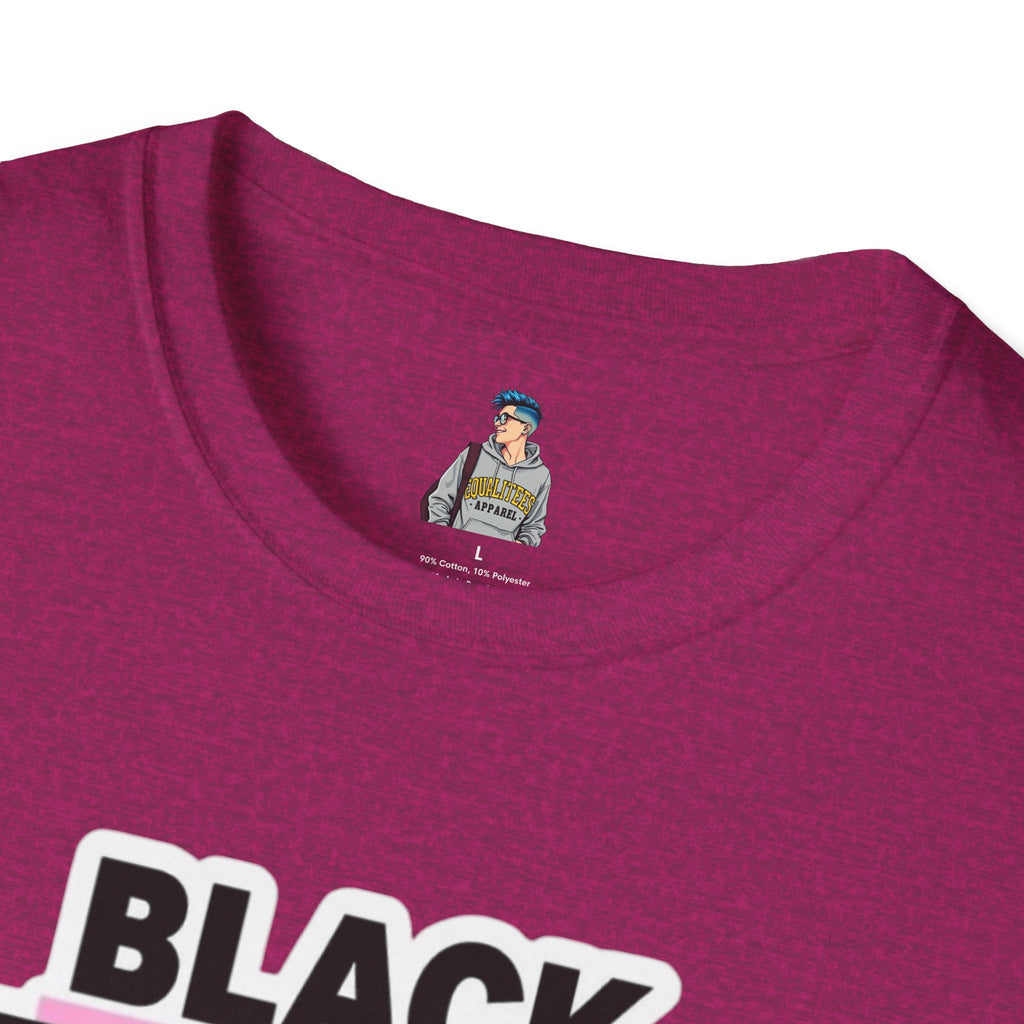 Unisex Softstyle T-Shirt - Black Trans Lives Matter Statement Tee