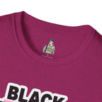 Unisex Softstyle T-Shirt - Black Trans Lives Matter Statement Tee