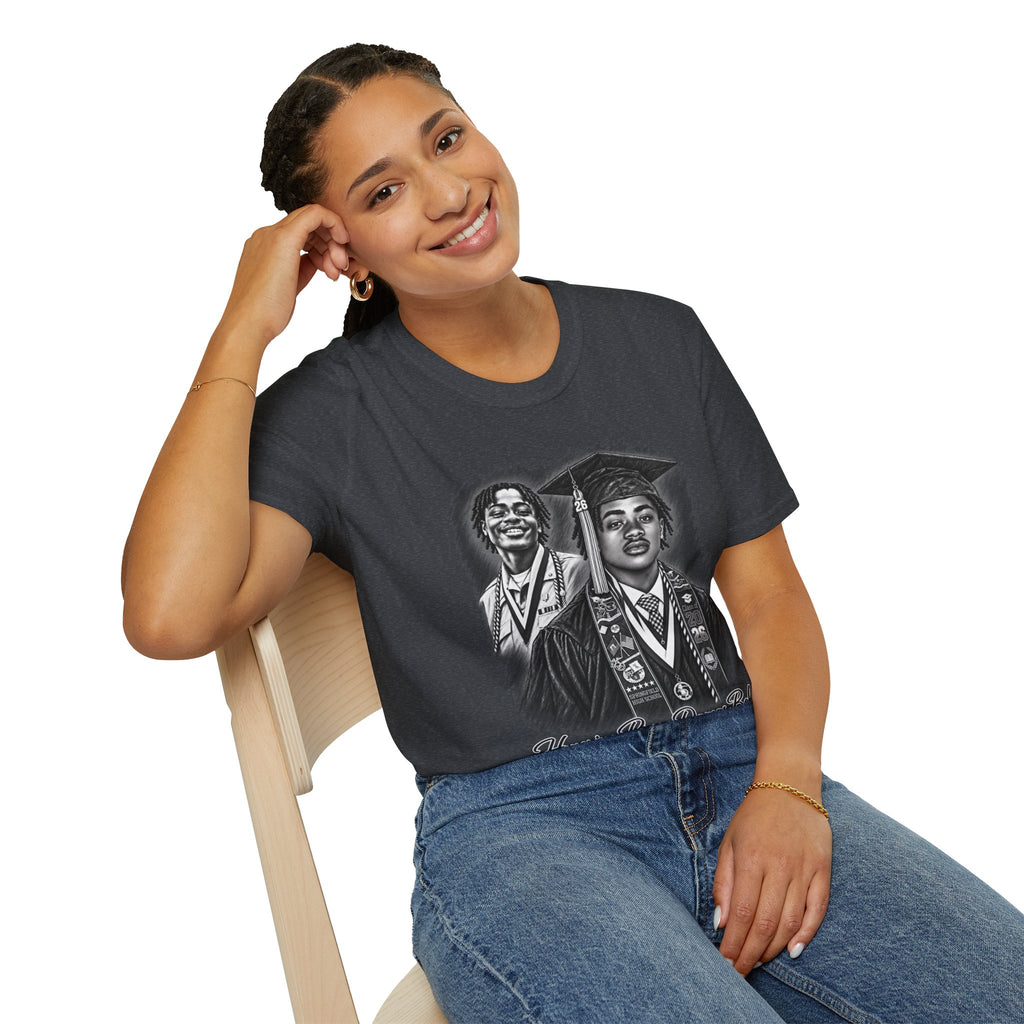 Double Portrait Front - In Memory of Pierre Damas Bel T-Shirt
