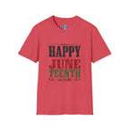 Juneteenth T-Shirt — "Happy Juneteenth" Celebration Tee