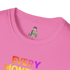 Queer History Month T-Shirt | Every Month is Queer History Month | Unisex Softstyle Tee