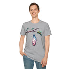 Trans Caterpillar to Butterfly Transformation T-Shirt, Unisex Graphic T-Shirt