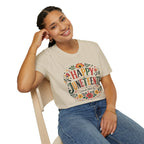 Juneteenth T-Shirt — "Happy Juneteenth" Floral Celebration Tee