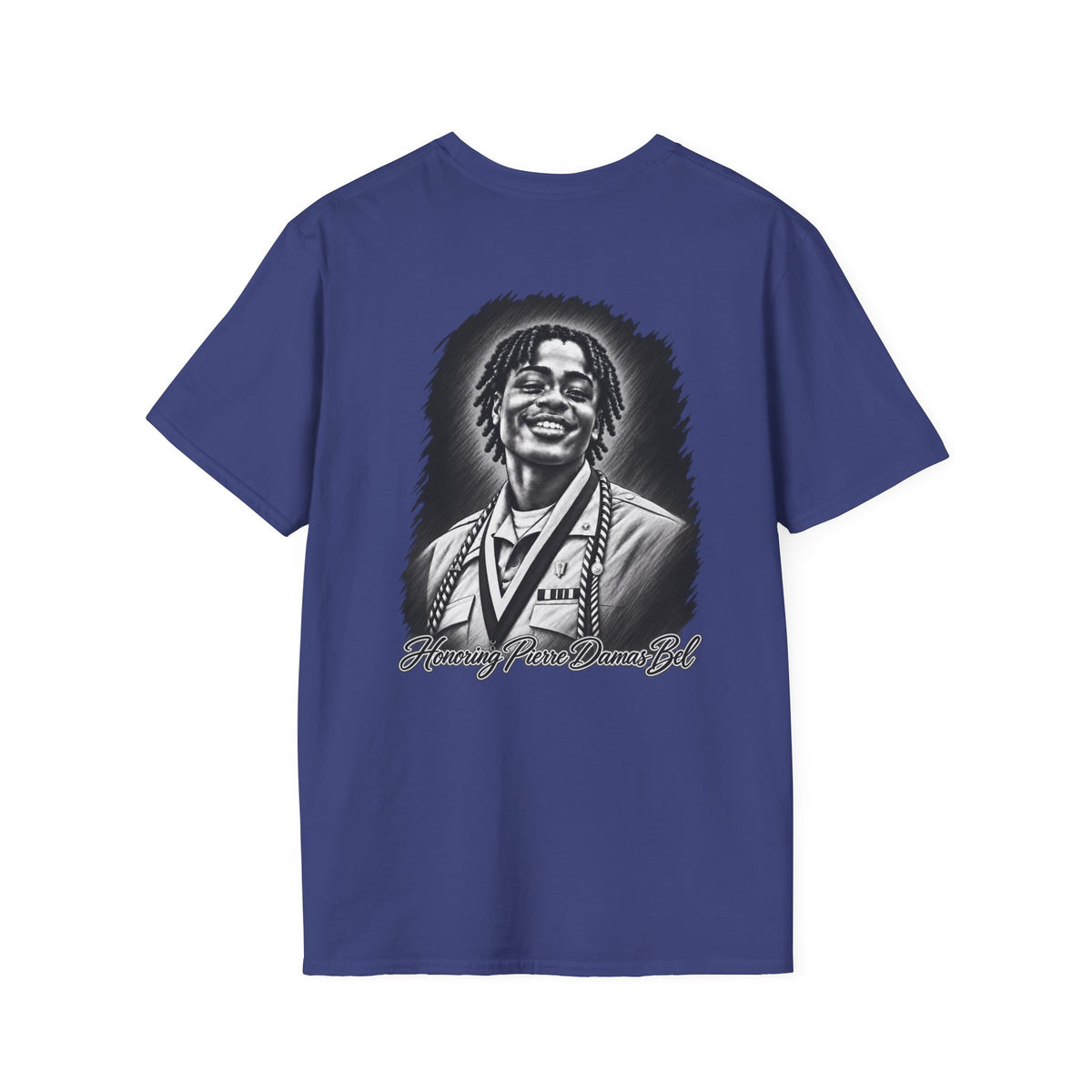 Portrait Front and Back - In Memory of Pierre Damas Bel T-Shirt