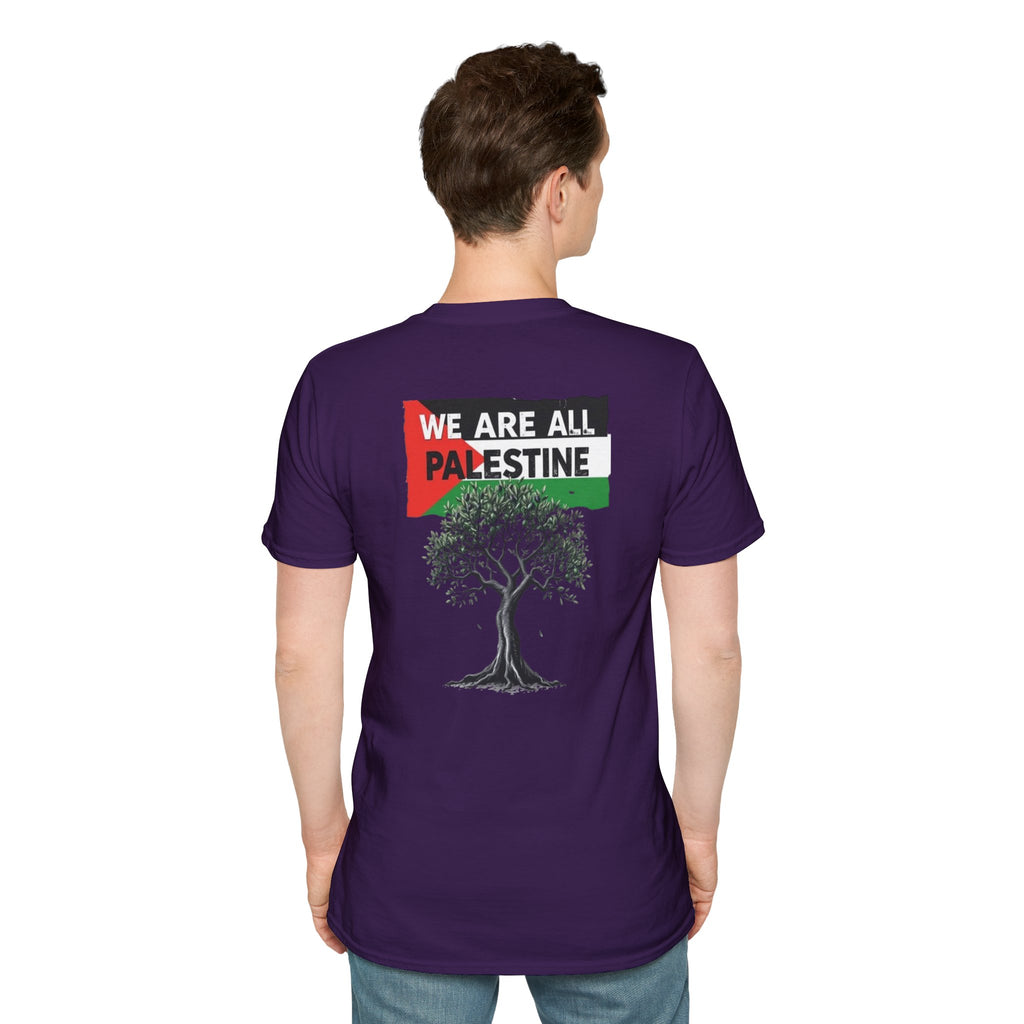 Unisex Softstyle T-Shirt: Stand with Gaza & We Are All Palestine Graphic Tee