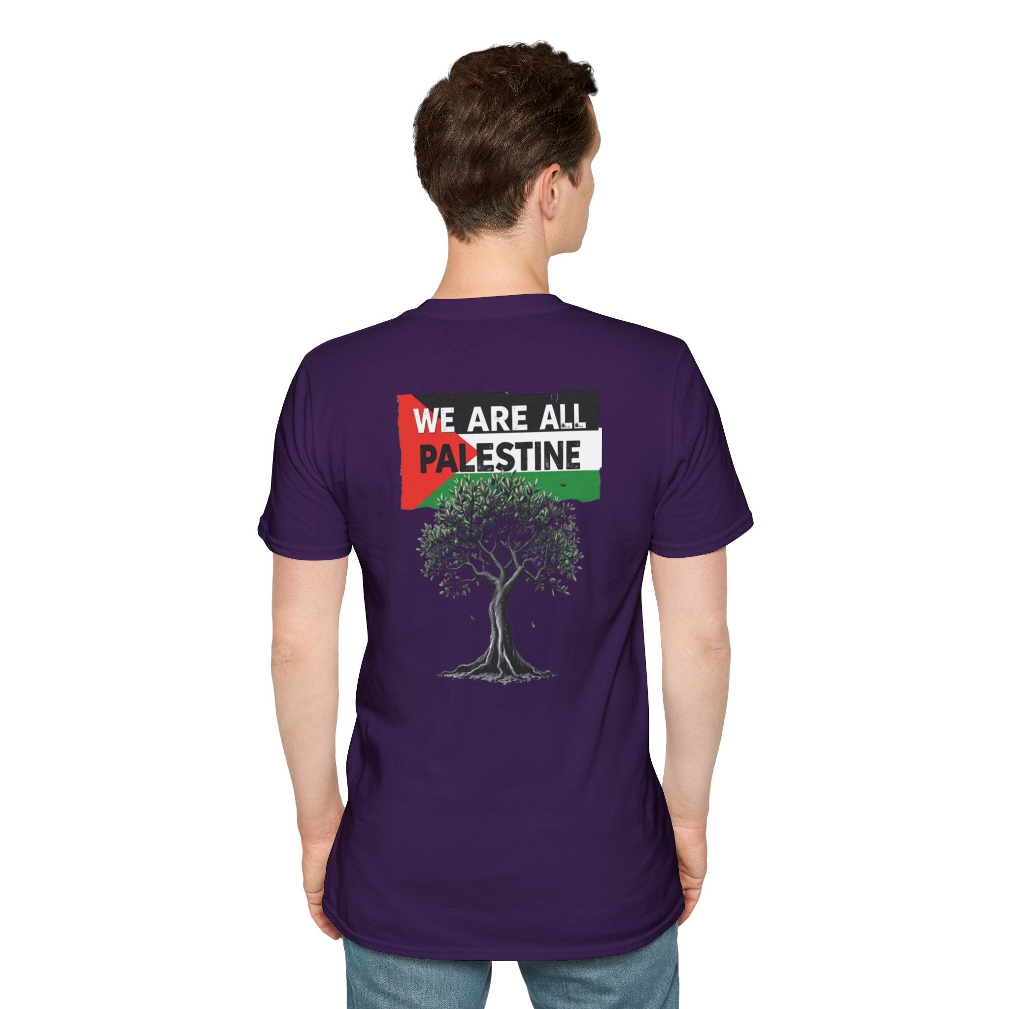 Unisex Softstyle T-Shirt: Stand with Gaza & We Are All Palestine Graphic Tee