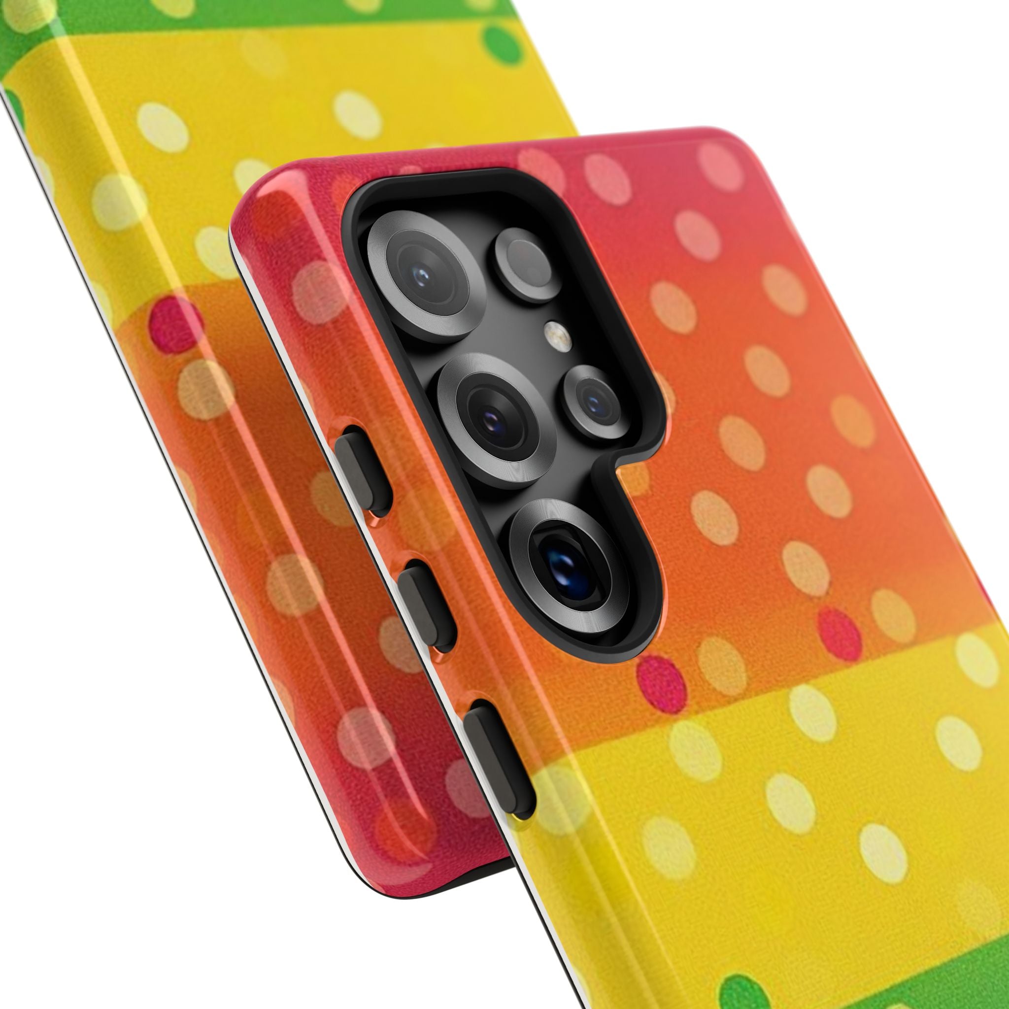 Rainbow Polka-Dot Tough Case for Android