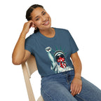 Resist - Patriotic Statue of Liberty T-Shirt - Unisex Softstyle Tee