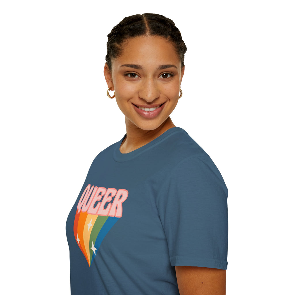 Queer Rainbow Sparkle Pride Tree Las Vegas T-Shirt
