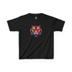 Colorful Fractal Tiger Kids Heavy Cotton Tee