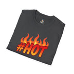 #HOT T-Shirt – Trendy Hashtag Fire Design