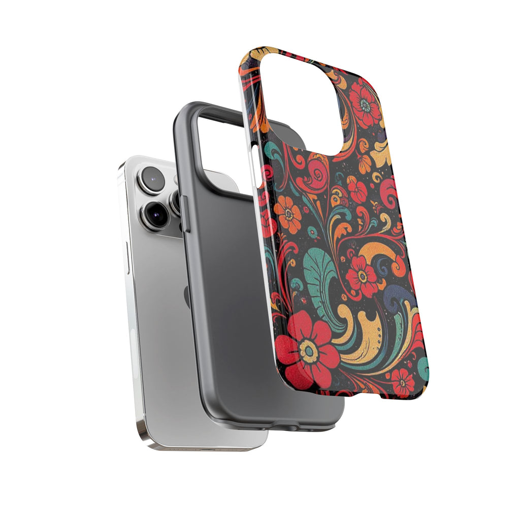 Floral Paisley Tough Case for iPhone — Vibrant Protective Phone Cover