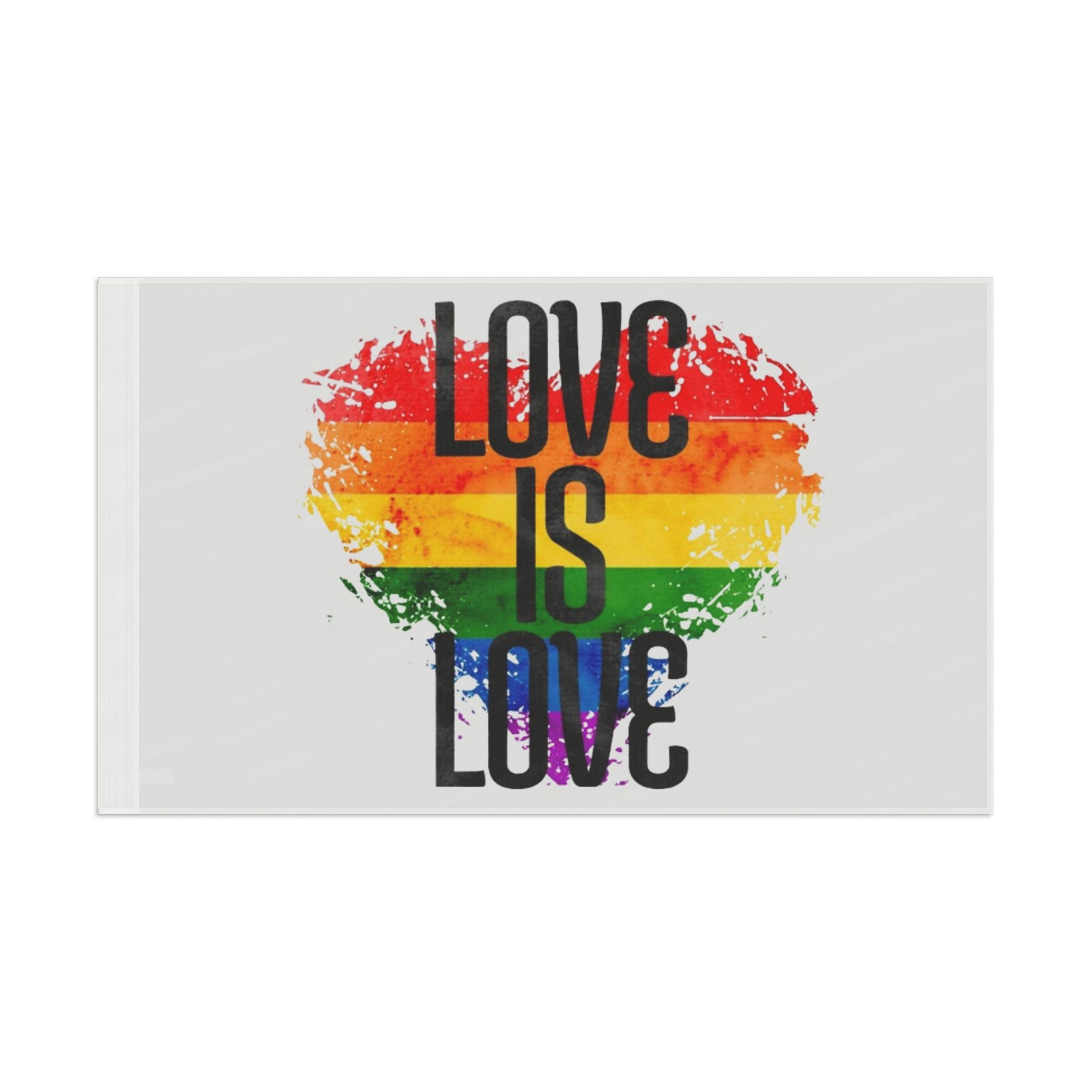 Love is Love Pride Flag - Aesthetic LGBTQ+ Banner for Celebration & Home Decor
