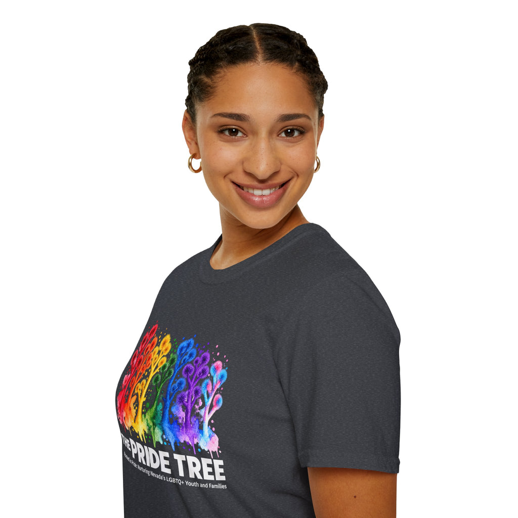 Pride Tree Las Vegas White Text T-shirt
