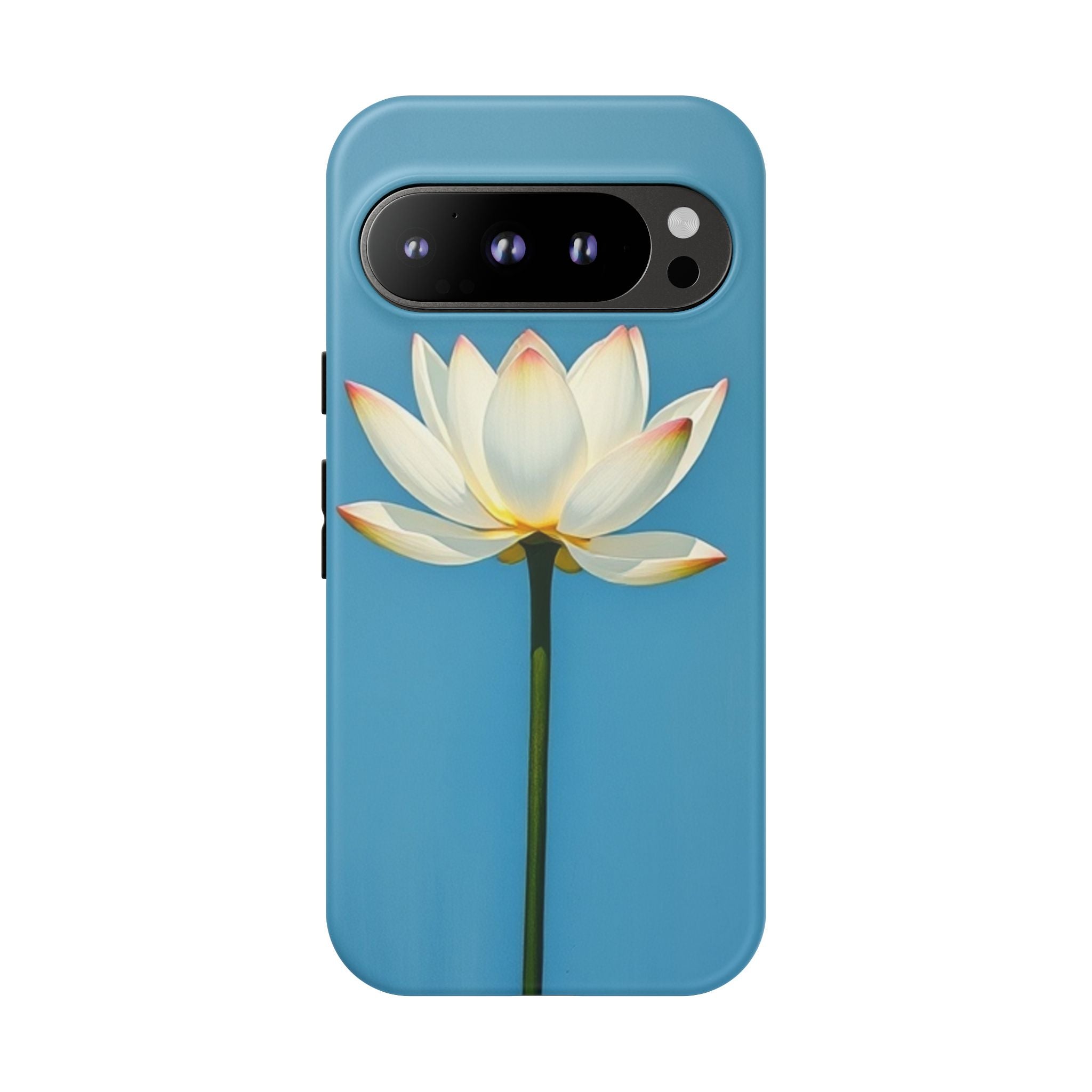 Open White Peace Lily Design Tough Case For Android & iPhone
