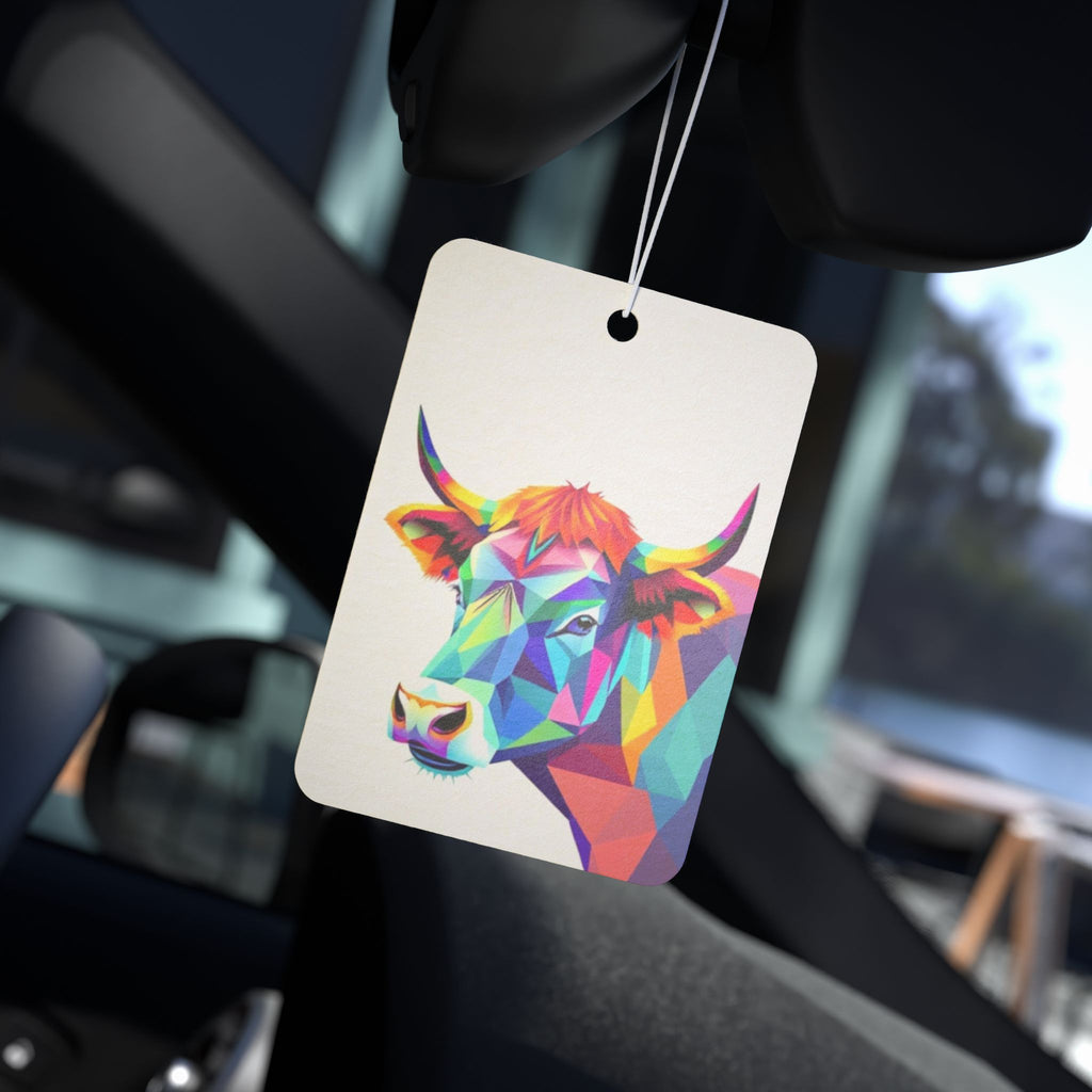 Fractal Bull - Car Air Freshener - Eclectic and Aromatic