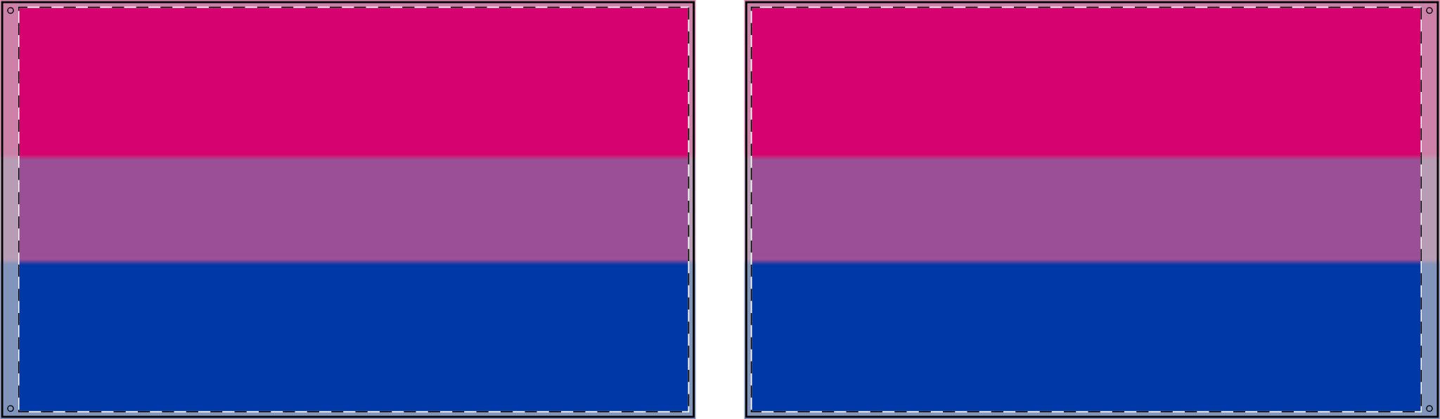Double Sided Bisexual Pride Flag - Celebrate Inclusivity and Support LGBTQ+ Pride