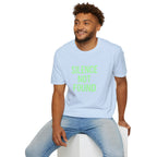 Silence Not Found T-Shirt — Bold Neon Text Tee