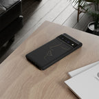 Android OR iPhone Compatible Cases - Gold Line Face Design - Unique Tough Cases