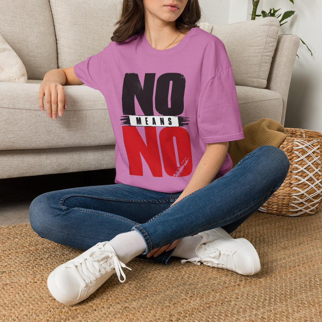 NO Means NO T-Shirt — Consent Awareness Graphic Tee