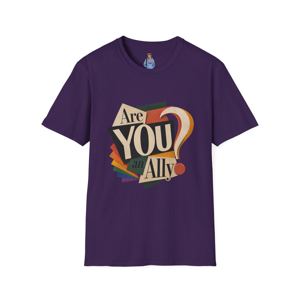 Are You An Ally? T-Shirt — Vintage Pride Ally Tee