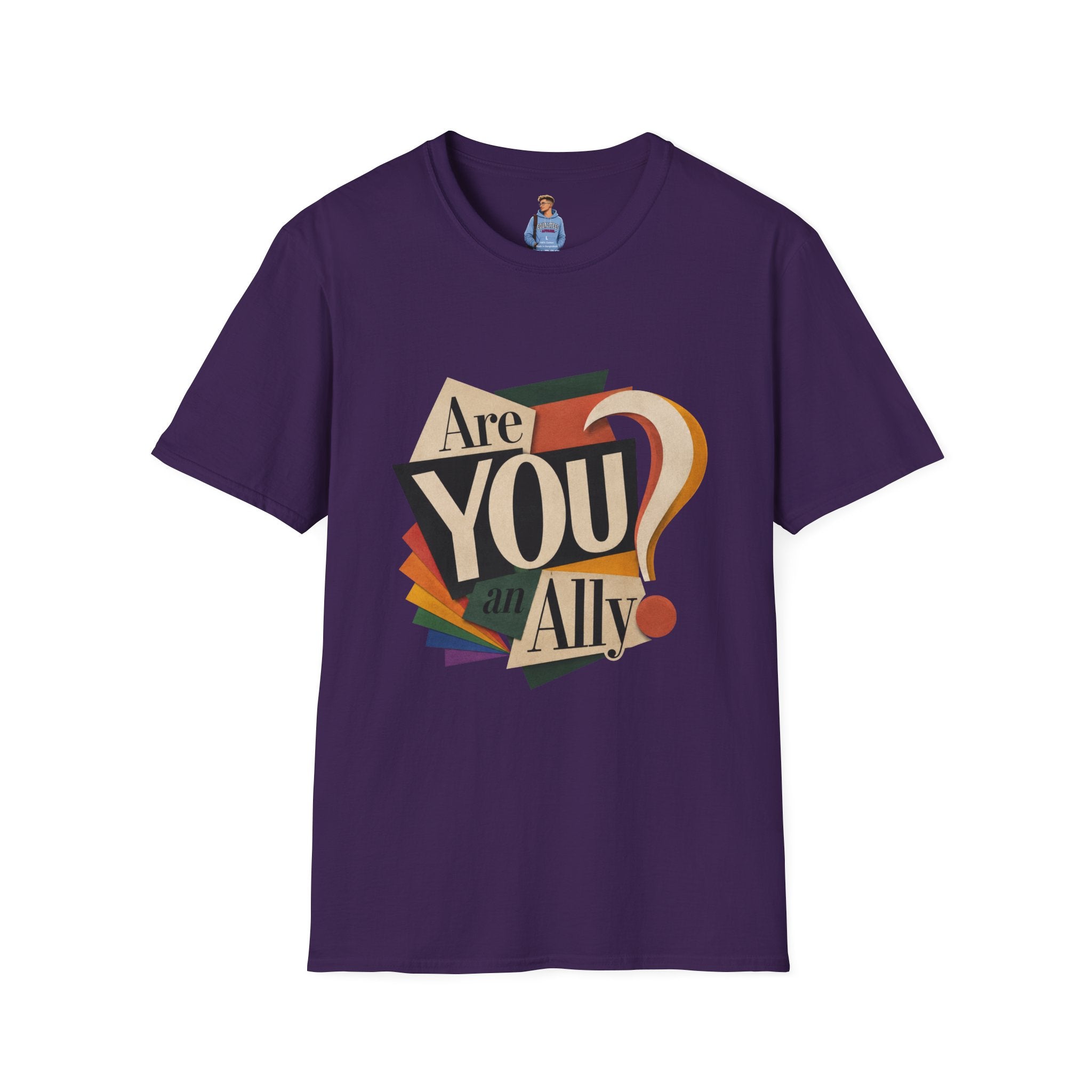 Are You An Ally? T-Shirt — Vintage Pride Ally Tee