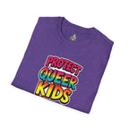 Protect Queer Kids Unisex Softstyle T-Shirt | Inclusive & Comfortable Tee