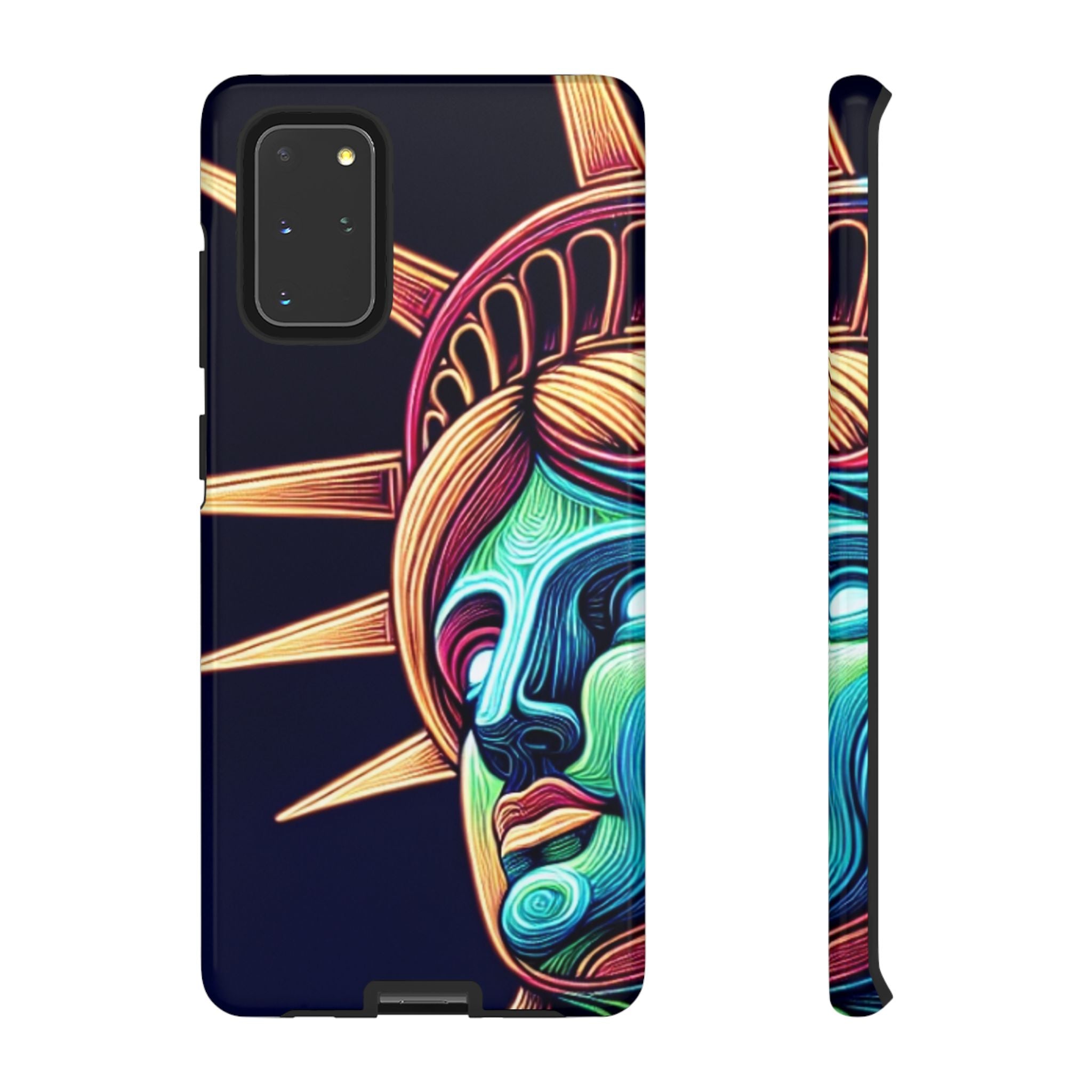 Statue of Liberty Neon Glowing Art Tough Case for Android & iPhone