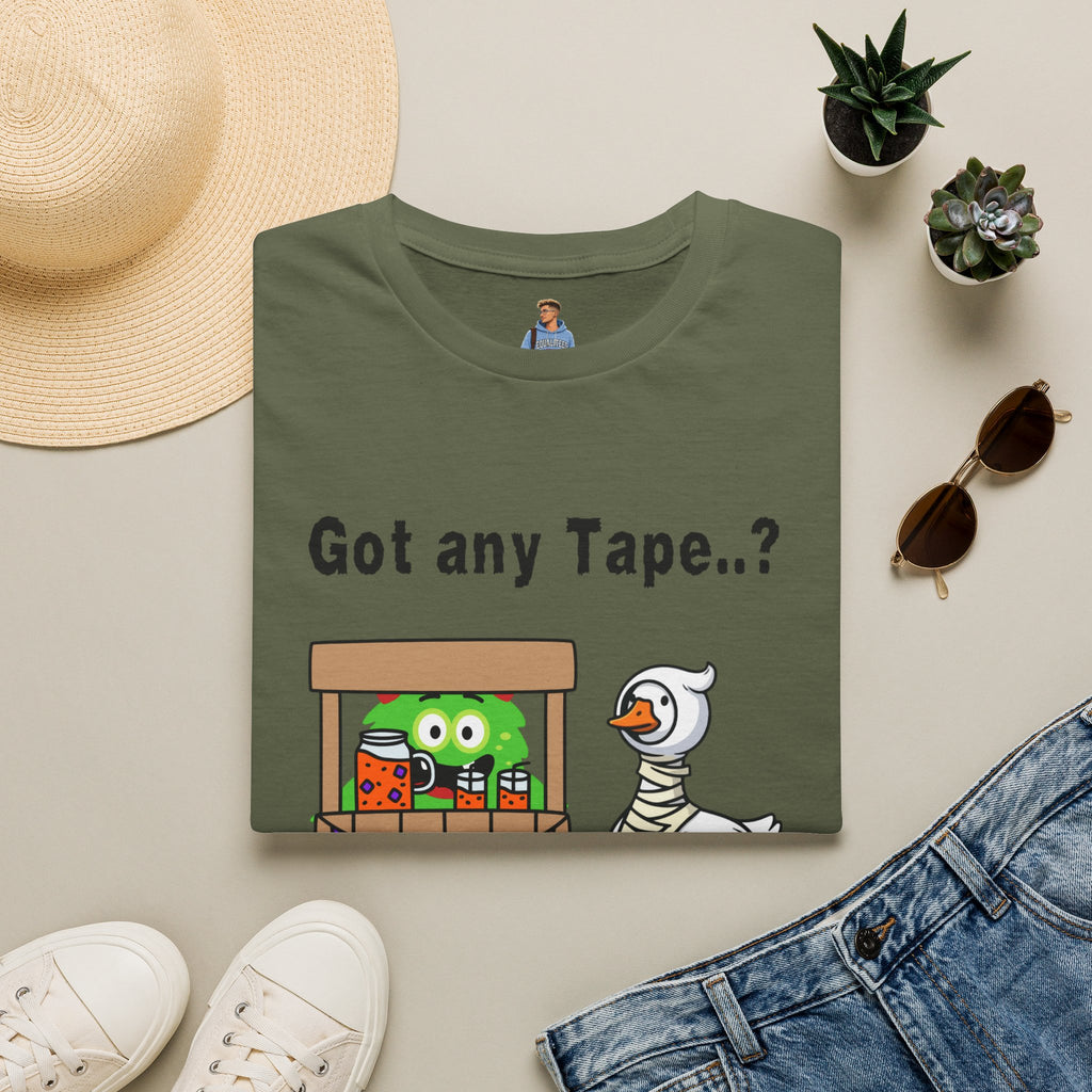 Got any Tape..? Funny Goose & Frog Market T-Shirt — Cute Animal Humor Tee