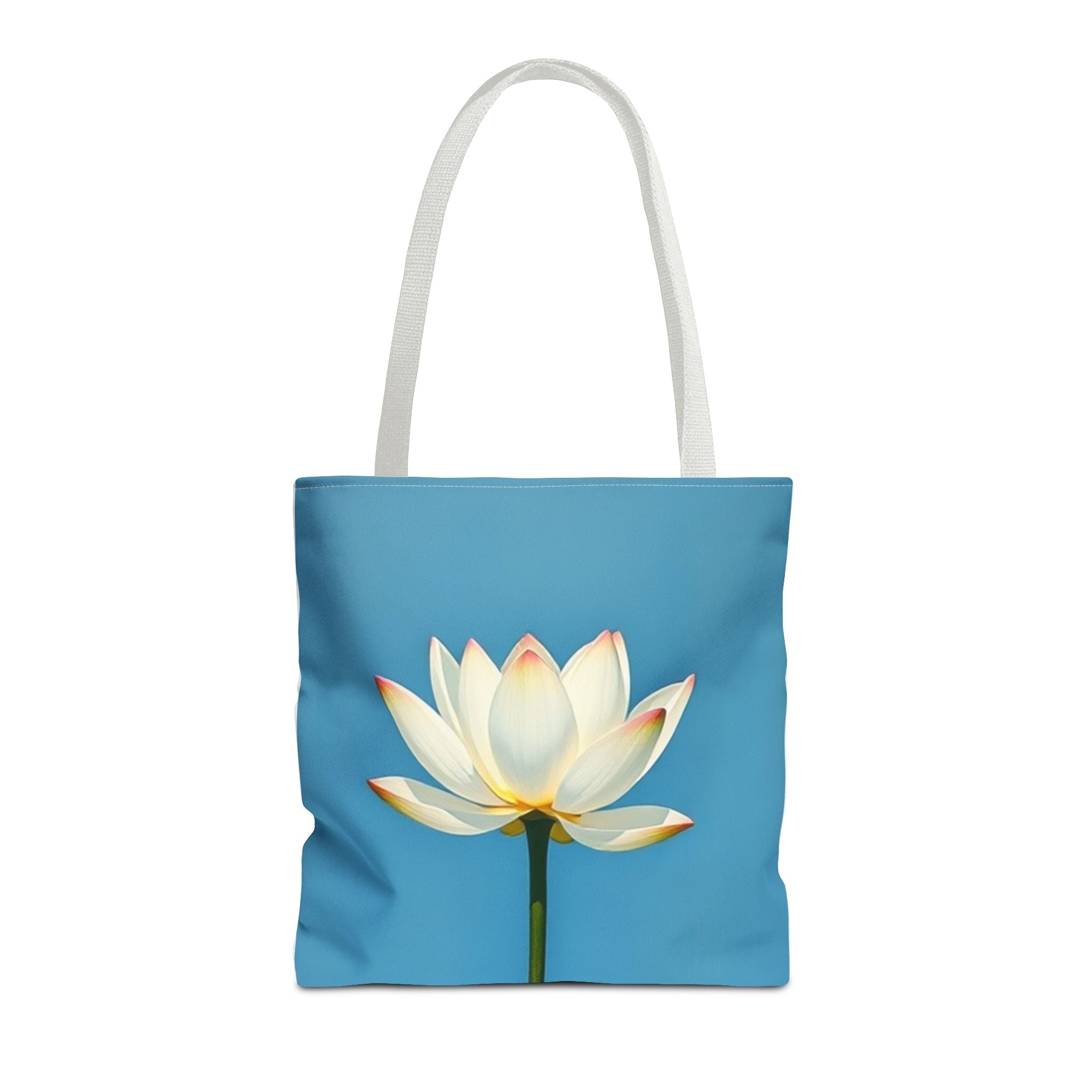 White Lily on Canvas Design - Tote Bag