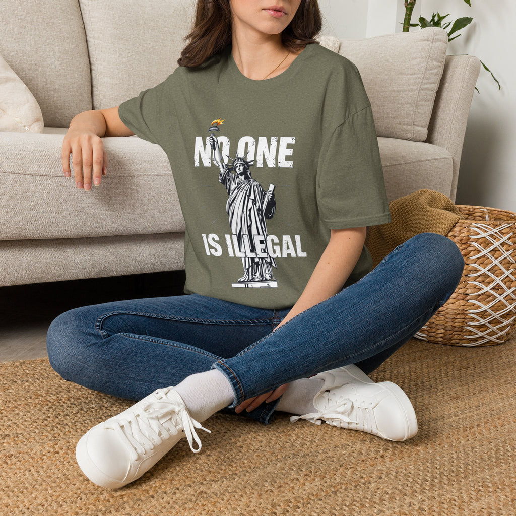 No One Is Illegal Graphic T-shirt