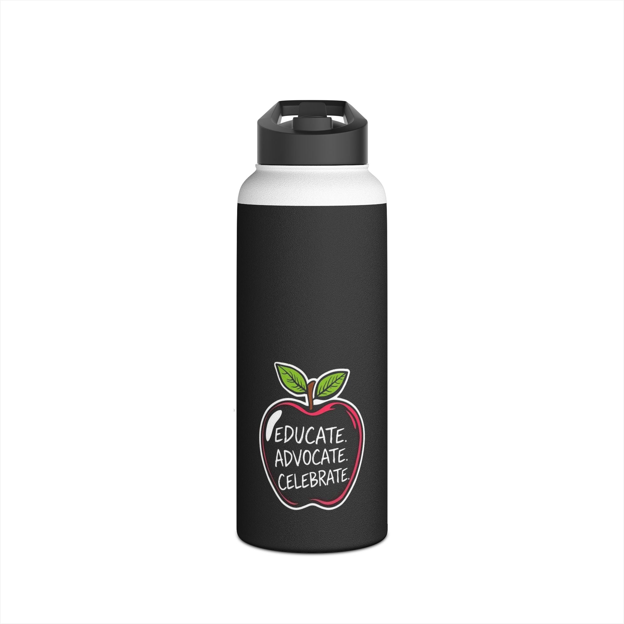 Teaching While Queer Stainless Steel Water Bottle - Perfect for Educators and Allies