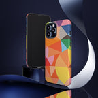 Colorful Geometric Tough Phone Case for iPhone